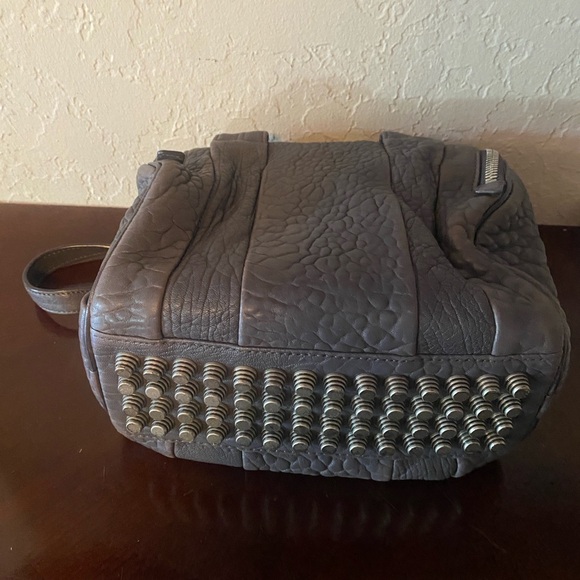 ALEXANDER WANG Rocky Rockie Tundra Gray Cross Body Bag Leather Perfect Condition - Picture 7 of 13